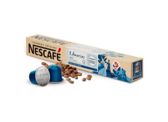 Nescafé Farmers Origins Coffee Capsules | 3 Americas Lungo | Arabica Robusta With Smoky & Nutty Notes - 10 Pods Per Pack (Imported)