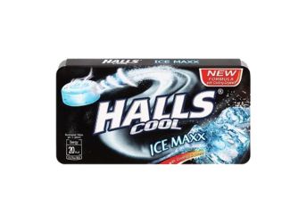 Halls Ice Maxx Candy, Black & White, 22.4 g (Imported)