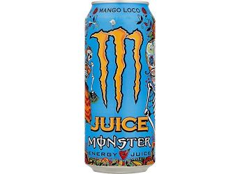 Monster Mango loco Energy Drink 500ml can , (Pack of 12 Cans X 500ml Each)
