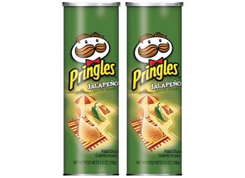 Pringles Jalapeno Potato Chips, 158 g (Pack of 2)
