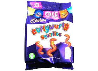 Cadbury Curlywurly Milk Chocolate with Caramel Packet, 95g