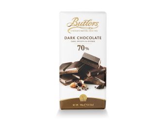 Butlers Dark Chocolate 70%, Dark Smooth & Intense, 100g