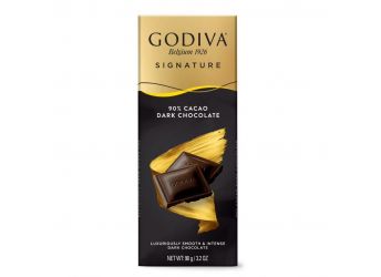 Godiva 90% Dark Chocolate Bar, 90g
