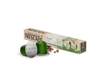 Nescafé Farmers Origins Coffee Capsules | Brazil Lungo | Pure Arabica with Toasted & Cereal Notes - 10 Pods Per Pack (Imported)