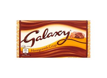 Galaxy Milk Chocolate with Honeycomb Crisp Bar, 114g