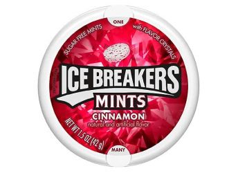 Ice Breakers Sugarfree Mints Cinnamon, 42g