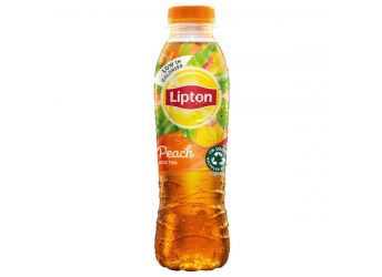 Lipton Ice Tea Peach Low In Calories Soft Drink With tea Extract & Peach Juice With Sugar & Sweetener 500ml (Imported)