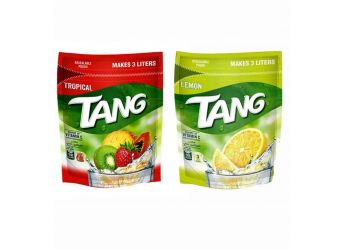 Tang Tropical & Lemon Combo Drink Resealable Pouch, 375g Each (Combo Pack)