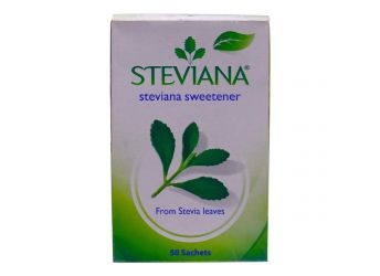 Steviana Zero-Calorie Stevia Sweetener, 50 Sachets Box ( 50 X 2.5g ), 125g (Imported)
