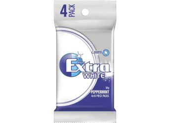Extra White Peppermint Sugarfree 4 x 10 piece 56g (Imported)