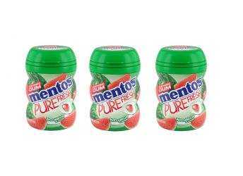 Mentos Pure Fresh Sugar Free Chewing Gum WaterMelon Flavour 20g Pack Of 3 (Imported)