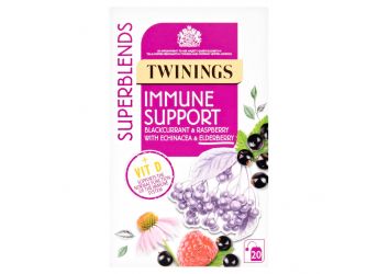 Twinings Superblends Immune Support Blackcurrant & Raspberry Tea Bags x20 40g (Imported)