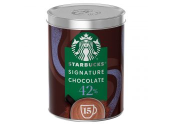 Starbucks Signature Chocolate 42% Velvety &Smooth Cocoa Powder TIN 330G (Imported)