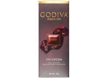 Godiva 72% Cocoa Rich, Smooth Belgian Dark Chocolate, 90g