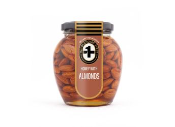 Wholesome First Almonds with White Acacia Honey 430 Grms Rich Source of Energy, Immunity and Stamina Booster | with Gift Box
