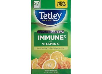 Tetley Immune Vitamin c Green Tea with Lemon and Honey 20 Tea Bags