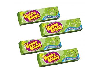 Hubba Bubba Chunky and Bubbly Bubble Gum Apple Flavour,35g Each (Pack of 4)