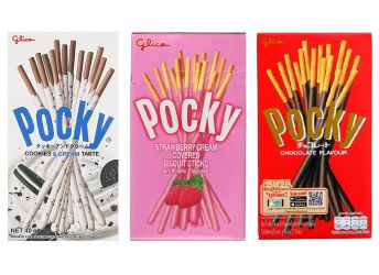 Pocky Sticks Variety Pack Coverd With Crunchy Biscuit, Chocolate, Strawberry, Cookies & Cream 70g Each Pack Of 3