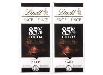 Lindt Excellence 85% Cocoa Chocolate,100g Each (Pack of 2)