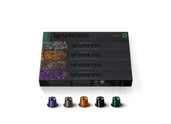 Nespresso Pure Origin Variety Pack - 50 Capsules - 5 Sleeves - 4 Flavors (Pure Origina Variety 5 Pack) (Imported)