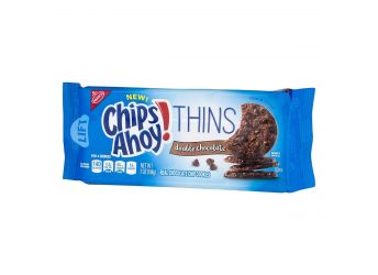 Chips Ahoy!! Thins Double Chocolate Cookies Pouch, 198 g