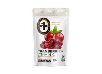 Wholesome First Dried Cranberries 200gm | Gluten Free, Non GMO and 100% Vegan (Pack of 1)
