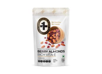 Wholesome First Berry Almonds 170gm | Gluten Free, Non GMO and 100% Vegan
