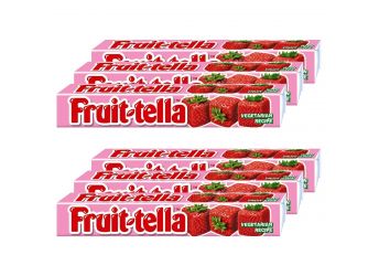 Fruitella Strawberry Flavour Chewy Candy, 36 g Each (Pack of 6)