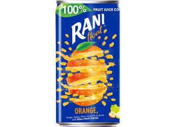 Rani Float Orange With real Fruit Chunks 180ml  (Pack Of 6)