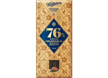 Whittaker's 76% Cocoa Nicaragua Rich Dark Chocolate Bar - 100 Gram