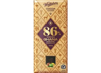 Whittaker's 86% Cocoa Ghana Extra Dark Chocolate Bar - 100 Gram