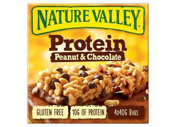 Nature Valley Protein Peanut & Chocolate Cereal Bar 4 X 40g,160g