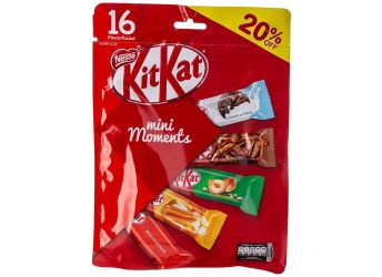 Nestle Kitkat Mini Moments 16 Pcs, 272.5g (Milk Chocolate, Caramel, Hazelnut, Mocha) (Imported)