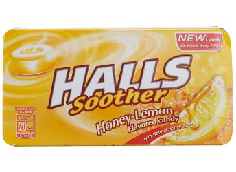 Halls Honey Lemon Yellow Candy, 22.4g (Imported)