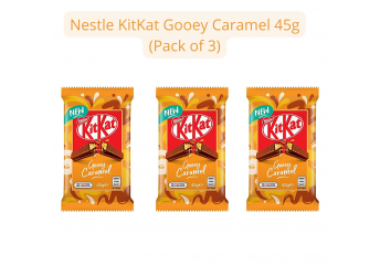Nestle KitKat Gooey Caramel 45g (Pack of 3) Imported