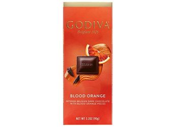 Godiva Belgium Blood Orange Dark Chocolate With Blood Orange Pieces,90g
