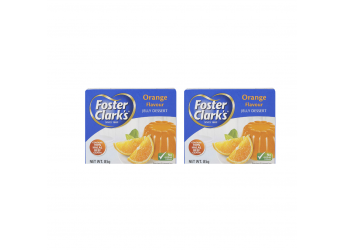 Foster Clarks Orange Flavour Jelly Dessert 85g Pack Of 2 (Imported)