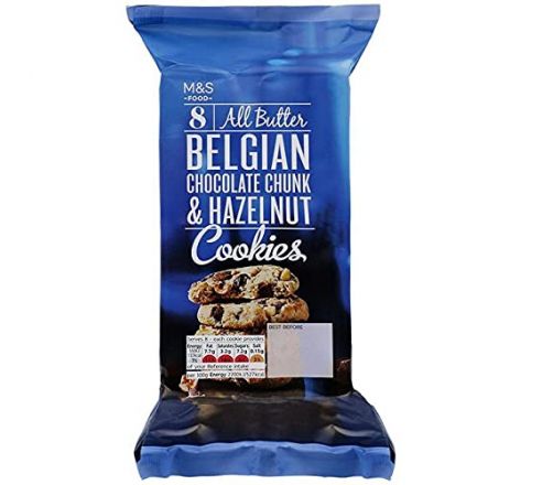 M&S All Butter Belgian Chocolate Chunk & Hazelnut Cookies 200g