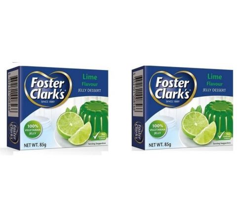 Foster Clarks Jelly Dessert Lime Flavour 85g Pack Of 2 (Imported)