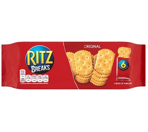 Ritz Breaks Original, 190g 6 Packs of 5 Biscuit