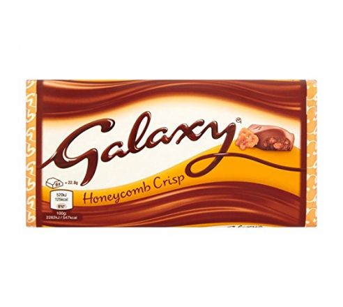 Galaxy Milk Chocolate with Honeycomb Crisp Bar, 114g