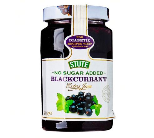 Stute Blackcurrant Extra Jam Bottle, Violet, 430 g, 