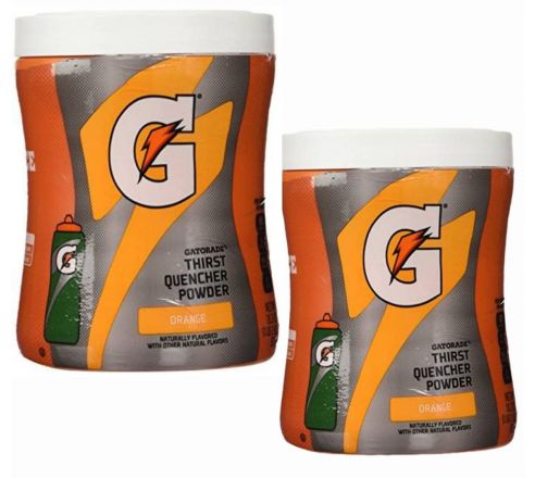 Gatorade Orange Thirst Quencher Powder Drink Mix 521g Each (Pack of 2) (Imported)
