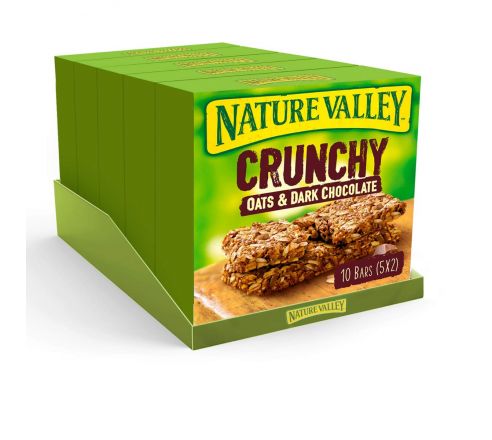 Nature Valley Oat &Dark Chocolate 10 Bars,210 g Each (Pack of 5)