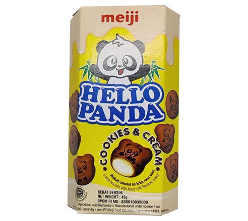 Meiji Hello Panda Cookies Biscuit With Cream, 45 g