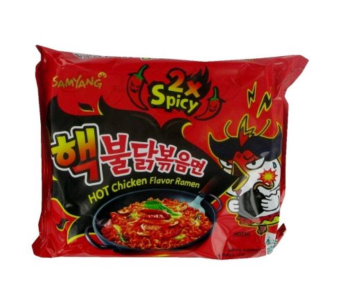 Samyang Hot Chicken Ramen 2X Spicy Noodles, 140 g