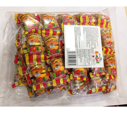 Campfire Gummy Burger 60 pcs Packet, 600g (Imported)