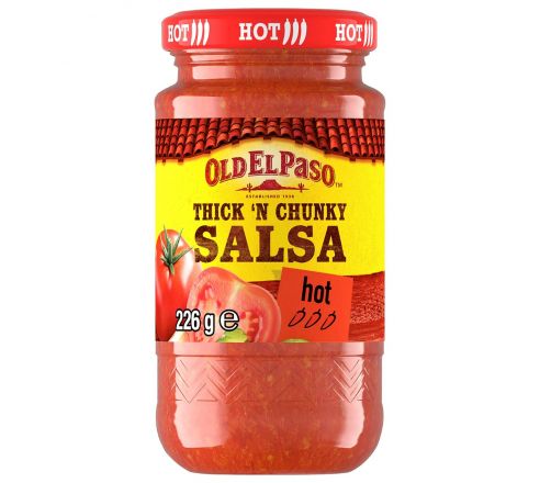 Old El Paso Thick N Chunky Salsa Hot, 226g