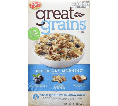 Great Grains Blueberry Morning, 382 g (Imported)
