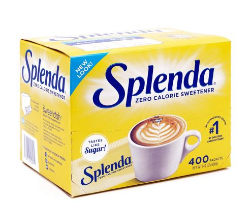 Splenda No Calorie Sweetener, 400 Count Packets (100's X 4 packets ). Imported